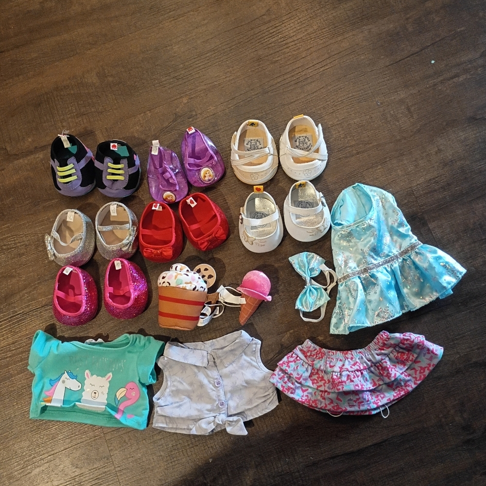 SOLD Build A Bear Accessories Shoes And Clothes Bundle